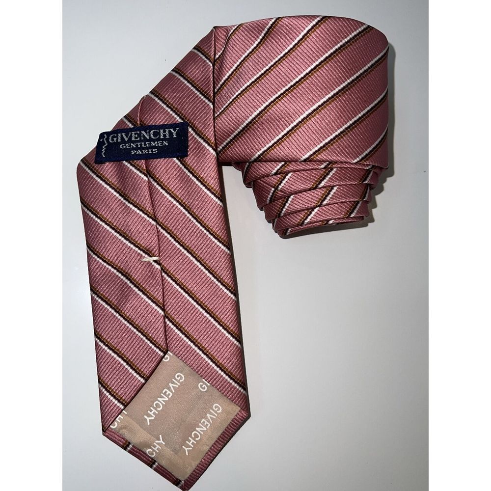 Givenchy Gentlemen Paris Men's Tie Pink Stripped